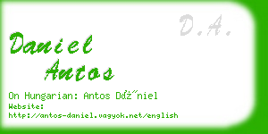 daniel antos business card